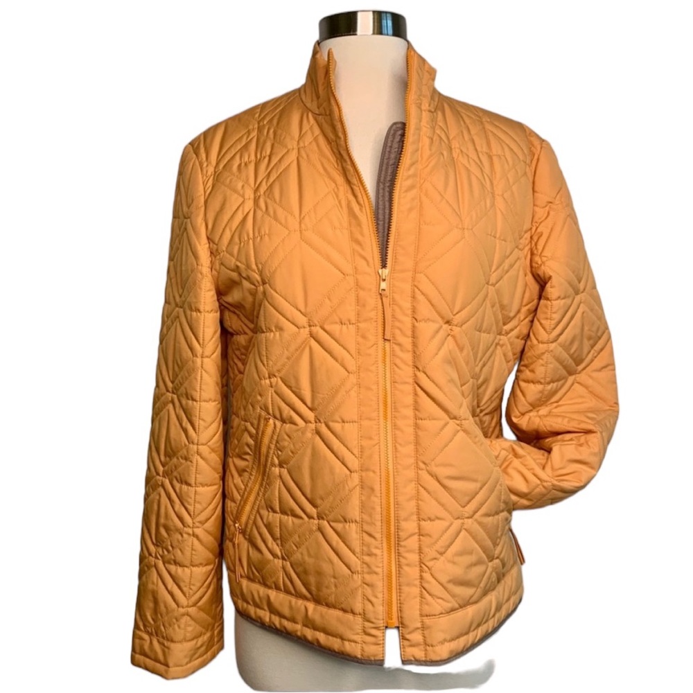 Talbots Pumpkin Quilted Jacket - image 1